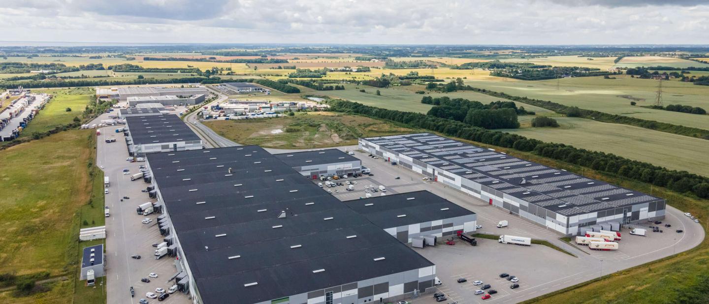 Dronebillede af Copenhagen Markets faciliteter